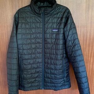 Lightly worn dark green patagonia nano puff